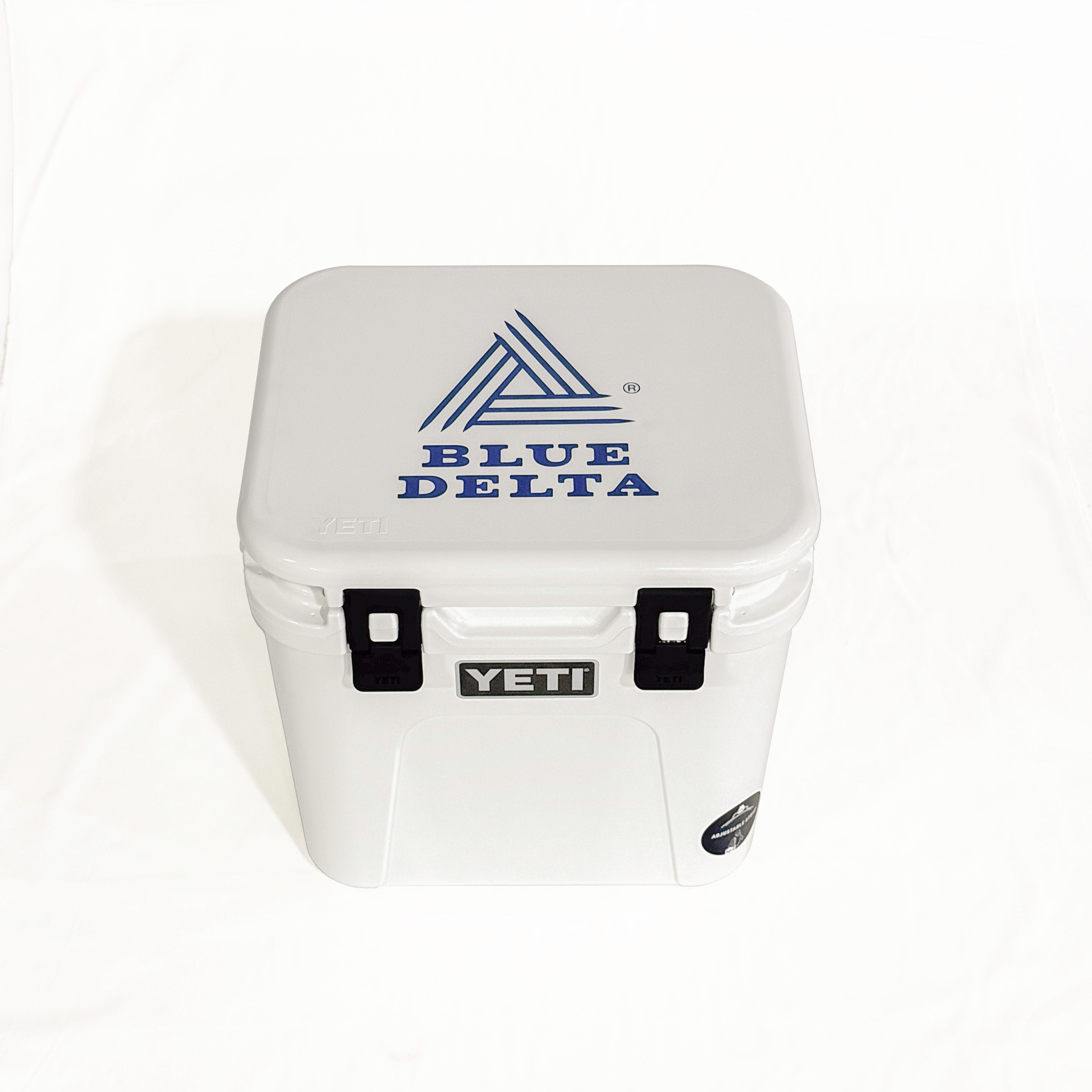 Blue Delta Jeans Custom YETI® Roadie 24 Hard Cooler
