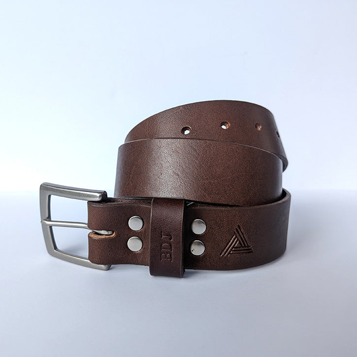 Dark Brown Leather Belt