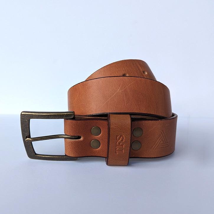 Light Brown Leather Belt