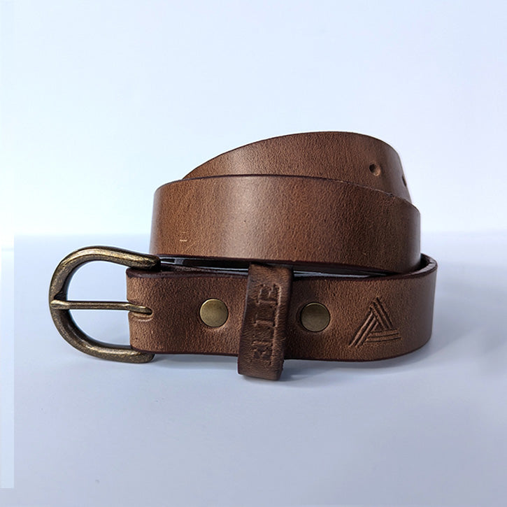 Mid Brown Leather Belt