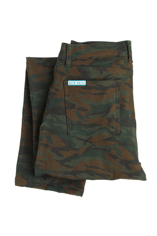 Vintage Camo Blue Delta Jeans