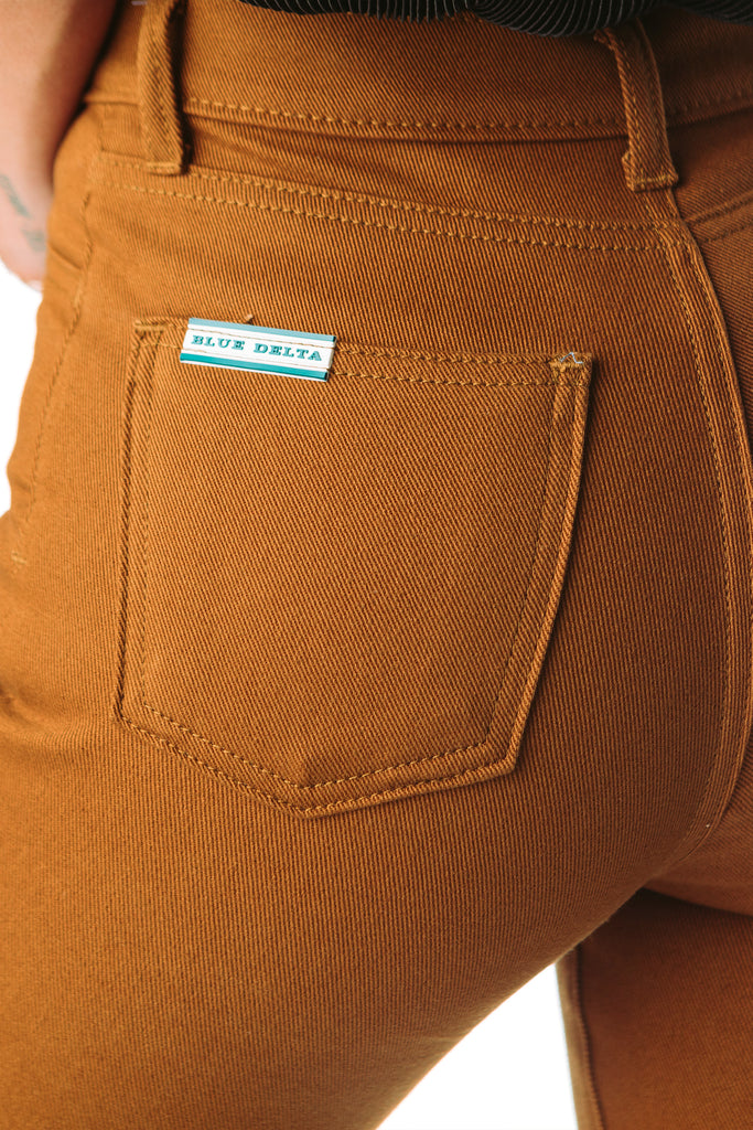 Womens Vintage Canyon Brown - Blue Delta Jeans