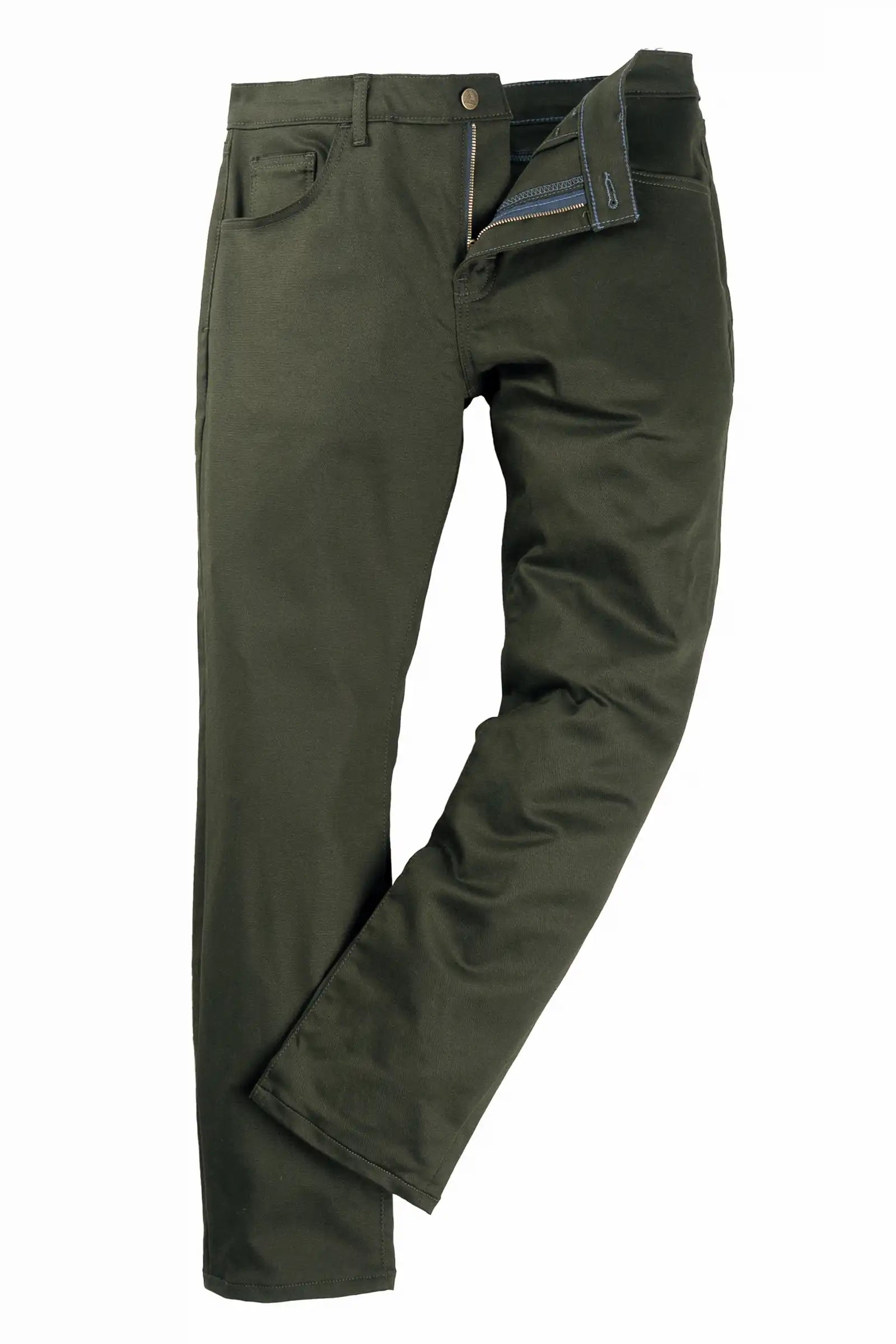 Men's Custom Cashiers Pant | Bespoke Stretch Twill | Blue Delta Jeans