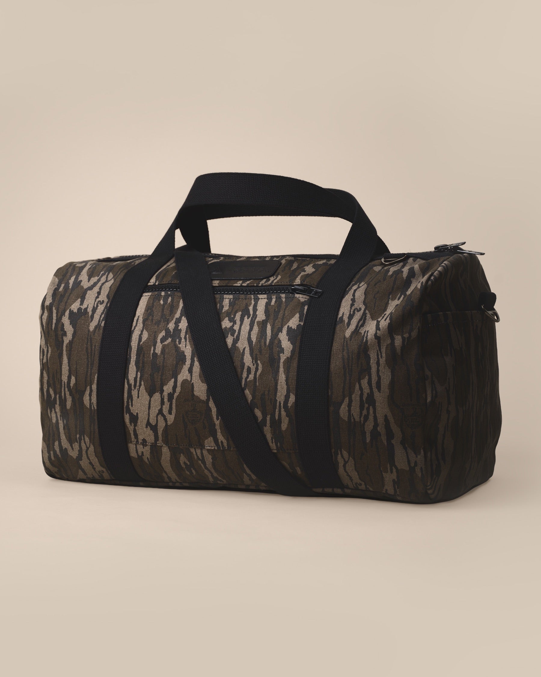 【値下げ】SCULPTOR Teddy Duffle Bag Camo Mossy Oak Camo Duffle Bag | Canvas Weekender | Made in USA | Blue