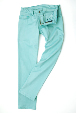 Womens Turquoise Chino