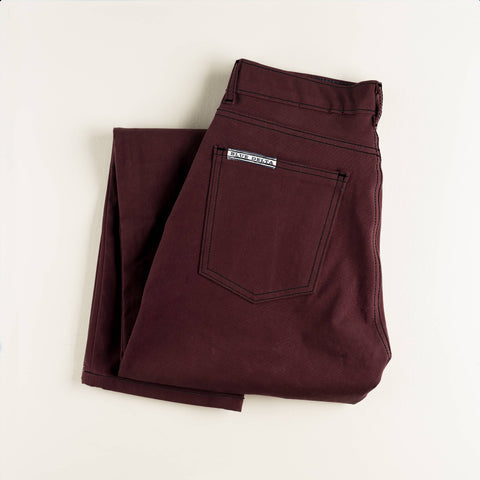 Womens Maroon Chino