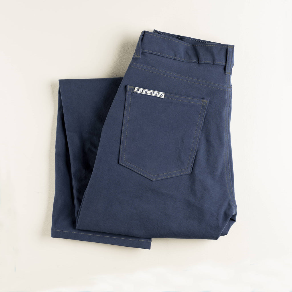 Womens Dull Blue Chino