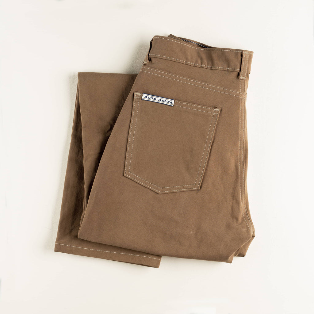 Womens Dark Tan Chino