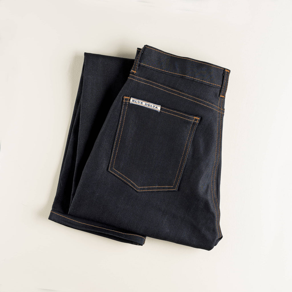 Indigo Smooth Denim - Blue Delta Jeans