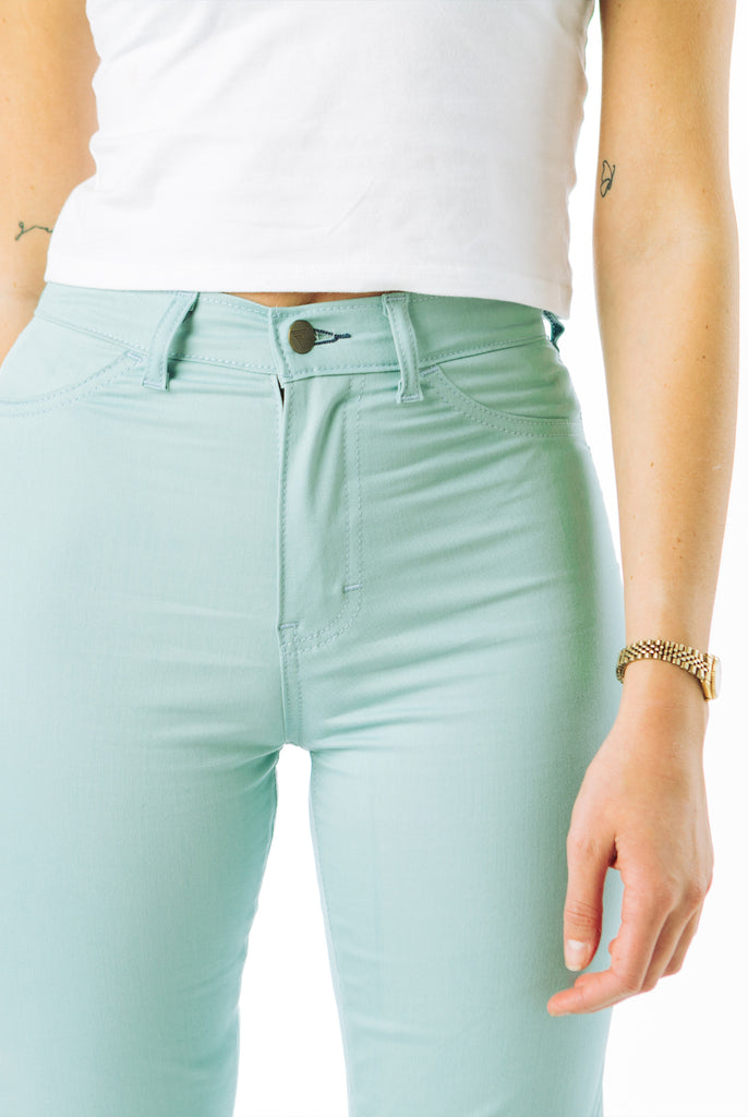 Womens Turquoise Chino